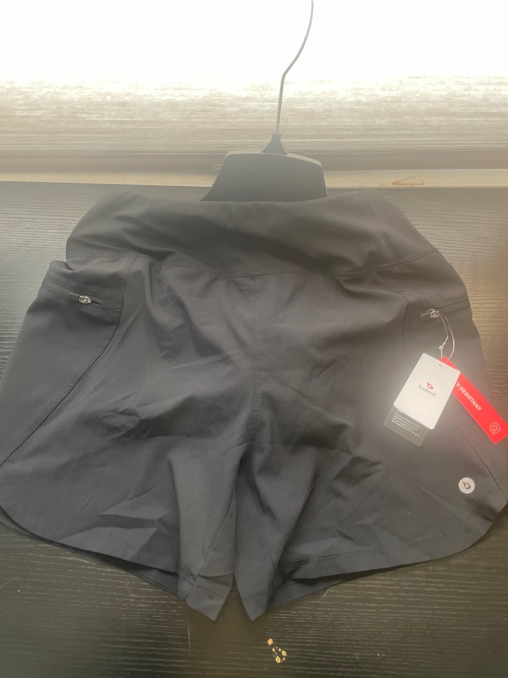 Biker shorts with padding and pockets